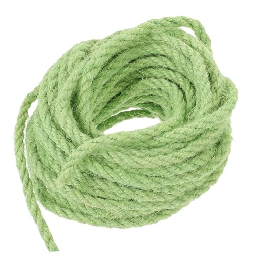 TOBBOMEY Grünes Sisal katzenseil Umweltfreundliches Langlebiges DIY Katzenkratzbaum Zubehör Flexibel Zuschneidbar für Katzenkletterrahmen und Katzenspielzeug TOBBOMEY Grünes Sisal katzenseil Umweltfreundliches Langlebiges DIY Katzenkratzbaum Zubehör Flexibel Zuschneidbar für Katzenkletterrahmen und Katzenspielzeug von TOBBOMEY