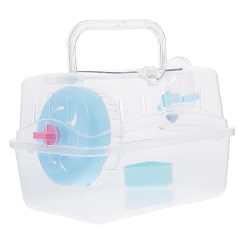 TOBBOMEY Hamster Außenkäfig, Meerschweinchen Reiseträger, Kleiner Haustier Tragekäfig, Rattenkäfig, Hamsterkäfig Für Den Außenbereich, Tragbarer Hamsterkäfig, Mäusekäfig Für Haustiermäuse, von TOBBOMEY