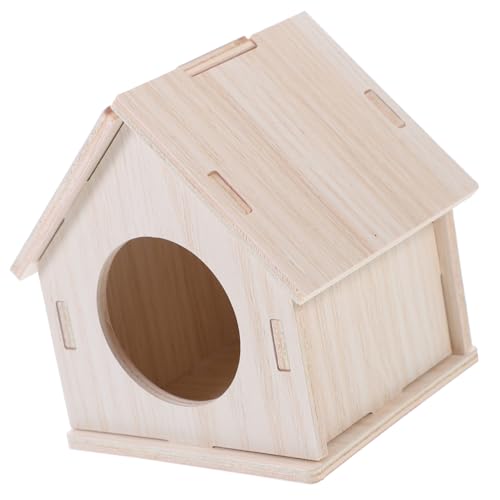 TOBBOMEY Hamster Holzhaus Kleintier Versteck aus Robustem Holz Gemütliches Schlafhaus für Hamster Eichhörnchen Meerschweinchen Dekoratives Kleines Haustierhaus für Käfig und Innenbereich TOBBOMEY Hamster Holzhaus Kleintier Versteck aus Robustem Holz Gemütliches Schlafhaus für Hamster Eichhörnchen Meerschweinchen Dekoratives Kleines Haustierhaus für Käfig und Innenbereich von TOBBOMEY