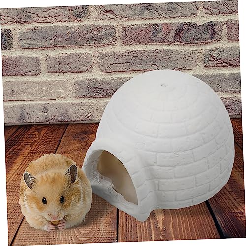 TOBBOMEY Hamster Keramik Kühlendes Versteck für Kleintiere für Hamster Meerschweinchen und Zwerghamster Perfektes für Haustiere und Freunde von TOBBOMEY