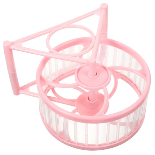 TOBBOMEY Hamster Laufrad, Leises Rollen Laufband, Ball, Gürtelhalterung, Spielzeug, Möbel, Landschaftsbau, Käfigzubehör (Rosa), Leises Hamsterrad, Rennmäuse, Laufrad, Hamsterspielzeug von TOBBOMEY