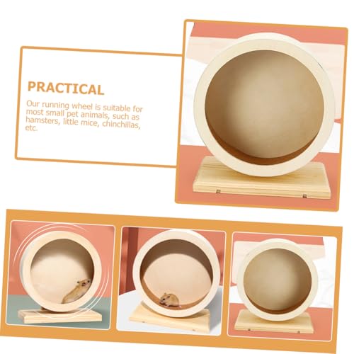 TOBBOMEY Hamster Laufrad Holz mit Kork lauffläche Silent Exercise Wheel für Hamster Rennmäuse Igel Mittelgroßes Geräuscharmes für Kleine Haustiere TOBBOMEY Hamster Laufrad Holz mit Kork lauffläche Silent Exercise Wheel für Hamster Rennmäuse Igel Mittelgroßes Geräuscharmes für Kleine Haustiere von TOBBOMEY