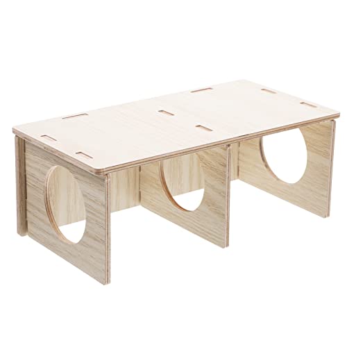 TOBBOMEY Holzversteck Für Hamster Und Meerschweinchen Gemütliches Schlafhaus Und Spielzeug Für Kleintiere Ruhe Und Spielaktivitäten TOBBOMEY Holzversteck Für Hamster Und Meerschweinchen Gemütliches Schlafhaus Und Spielzeug Für Kleintiere Ruhe Und Spielaktivitäten von TOBBOMEY