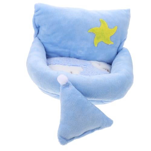 TOBBOMEY Hamster Nest Warmes Schlafnest für Kleine Haustiere Wie Hamster Meerschweinchen Igel Chinchilla Tragbares Haustierbett für Sofa und Käfig Blau S TOBBOMEY Hamster Nest Warmes Schlafnest für Kleine Haustiere Wie Hamster Meerschweinchen Igel Chinchilla Tragbares Haustierbett für Sofa und Käfig Blau S von TOBBOMEY