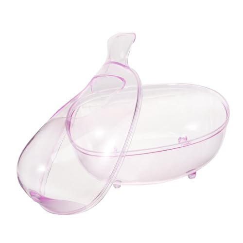 TOBBOMEY Hamster Sand Badewanne Transparente Sandbad Box für Kleintiere Praktische Hamster Toilette mit Schaufel Design für Haustierpflege und Spielspaß von TOBBOMEY