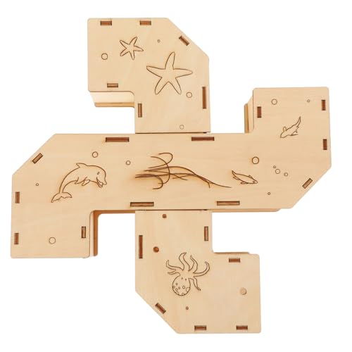 TOBBOMEY Hamster Tunnel Holzspielzeug Labyrinth Kleintier Aktivitätsspielzeug für Zwerghamster und Kleine Nager zur Bewegung und Beschäftigung TOBBOMEY Hamster Tunnel Holzspielzeug Labyrinth Kleintier Aktivitätsspielzeug für Zwerghamster und Kleine Nager zur Bewegung und Beschäftigung von TOBBOMEY