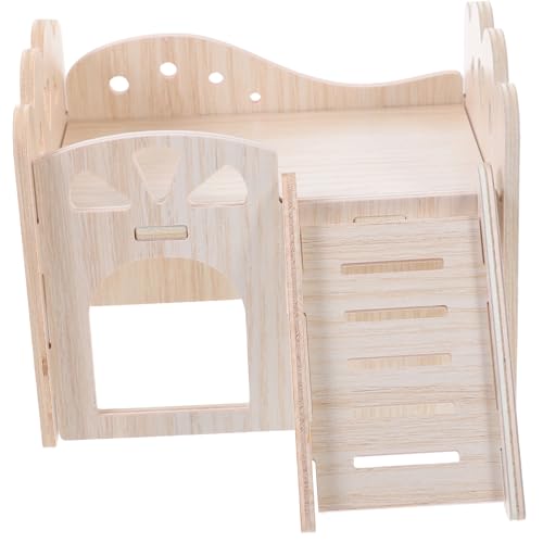 TOBBOMEY Hamster Versteck Holzhaus Mehrzweck Nagerhaus für Meerschweinchen Hamster Igel Kaninchen Schlafplatz Langlebig Sicher TOBBOMEY Hamster Versteck Holzhaus Mehrzweck Nagerhaus für Meerschweinchen Hamster Igel Kaninchen Schlafplatz Langlebig Sicher von TOBBOMEY
