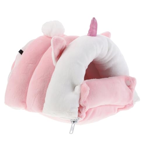 TOBBOMEY Hamstergleiter Schlafnest Meerschweinchenzubehör Warmes Hamsternest Hamsterbett Meerschweinchenhabitat Tragbare Hamsterhäuser Hamsterbedarf Kleines Hamsterhaus Rattennest von TOBBOMEY