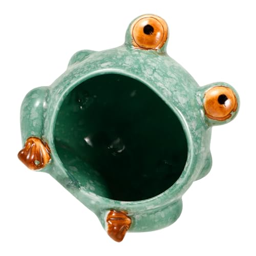TOBBOMEY Ceramic Hamster House Froschform Kühlendes Versteck Für Hamster Und Kleintiere Sicheres Und Leicht Zu Reinigendes Keramik-Nest Für Besseren Schlaf von TOBBOMEY