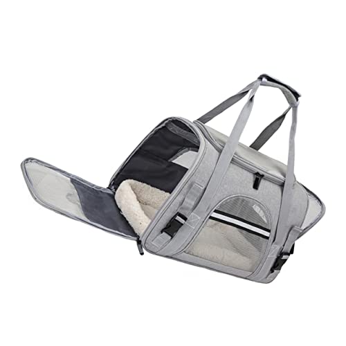 TOBBOMEY Haustier Reise Tragetasche Katze Hundeträger Mesh Atmungsaktiv Zusammenklappbar Welpenträger TOBBOMEY Haustier Reise Tragetasche Katze Hundeträger Mesh Atmungsaktiv Zusammenklappbar Welpenträger von TOBBOMEY