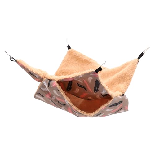 TOBBOMEY Haustier Warmes Baumwollnest Guinea-hängematte Hängematte Für Hamster Meerschweinchenkäfig Hamsterspielzeug Hängend Warme Hamsterhängematte Warme Chinchilla-hängematte Baumwolle TOBBOMEY Haustier Warmes Baumwollnest Guinea-hängematte Hängematte Für Hamster Meerschweinchenkäfig Hamsterspielzeug Hängend Warme Hamsterhängematte Warme Chinchilla-hängematte Baumwolle von TOBBOMEY
