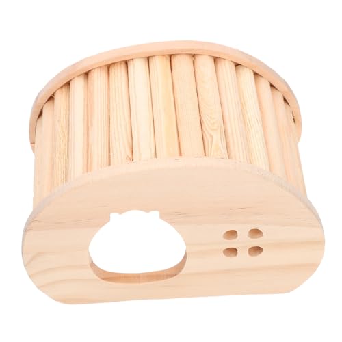TOBBOMEY Holz Hamsterhaus Kleines Versteck Sicherer Rückzugsort für Goldhamster und Kleine Haustiere Stressmindernd Robust und Leicht zu Reinigen Nest aus Natürlichem Holz TOBBOMEY Holz Hamsterhaus Kleines Versteck Sicherer Rückzugsort für Goldhamster und Kleine Haustiere Stressmindernd Robust und Leicht zu Reinigen Nest aus Natürlichem Holz von TOBBOMEY