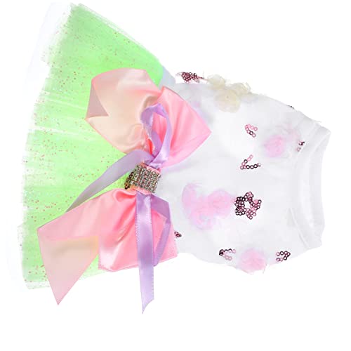 TOBBOMEY Hundekleid Sommerkleid Für Kleine Hunde Mit Schleife Und Atmungsaktives Hundekostüm Für Festlichkeiten Und Partys Für Hochzeiten Und Geburtstagsfeiern TOBBOMEY Hundekleid Sommerkleid Für Kleine Hunde Mit Schleife Und Atmungsaktives Hundekostüm Für Festlichkeiten Und Partys Für Hochzeiten Und Geburtstagsfeiern von TOBBOMEY