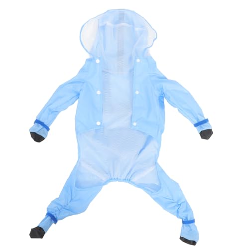 TOBBOMEY Hunderegenmantel Vollständige Abdeckung Kleiner Hundeponcho Regenmantel Loch Für Die Leine Für Haustiere von TOBBOMEY