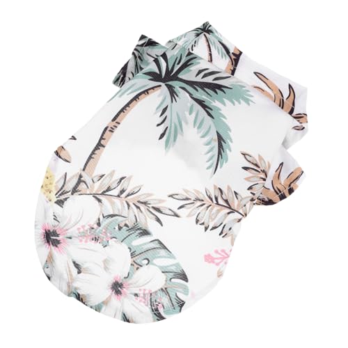 TOBBOMEY Hawaiianisches Hundeshirt Für Kleine Hunde Atmungsaktives Und Stilvolles T-Shirt Für Haustiere Perfektes Sommer-Outfit Mit Kokosnussbaum- Xs Für Angenehme Trageerlebnisse TOBBOMEY Hawaiianisches Hundeshirt Für Kleine Hunde Atmungsaktives Und Stilvolles T-Shirt Für Haustiere Perfektes Sommer-Outfit Mit Kokosnussbaum- Xs Für Angenehme Trageerlebnisse von TOBBOMEY