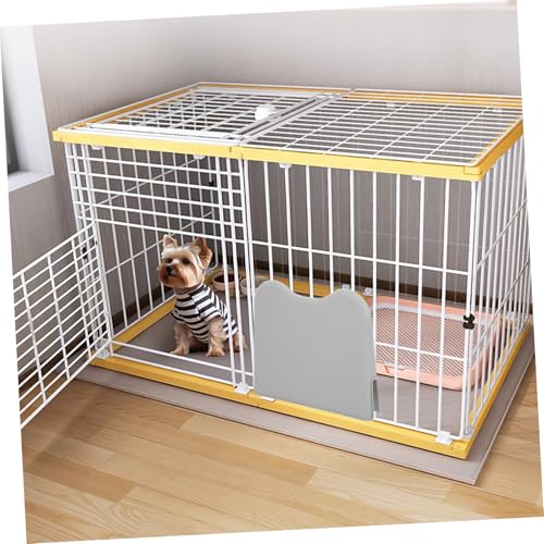 TOBBOMEY Hundeklo Spritzschutz Schutzwand aus Leichtem Tragbarem Auslaufsicherer Hundekotbehälter Umzäunung DIY Montierbarer Urinabweiser Schmutzvermeidend Privater Bereich für Drinnen von TOBBOMEY