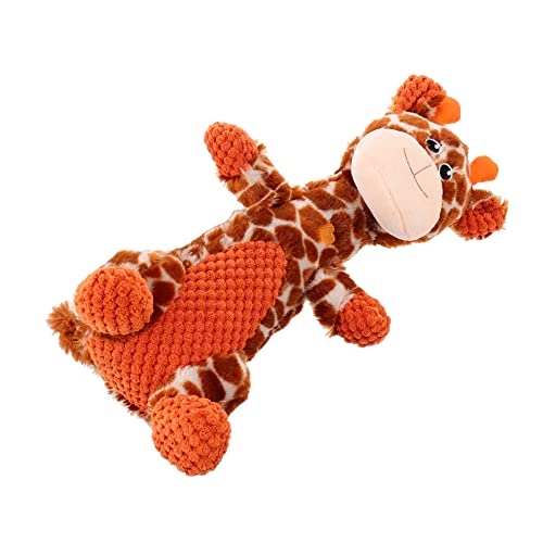 TOBBOMEY Giraffen-hundekauspielzeug Aus Weichem Plüsch mit Quietschendem Geräusch für Das Zahnen Von Welpen und Hundespielzeug mit Maistextur TOBBOMEY Giraffen-hundekauspielzeug Aus Weichem Plüsch mit Quietschendem Geräusch für Das Zahnen Von Welpen und Hundespielzeug mit Maistextur von TOBBOMEY