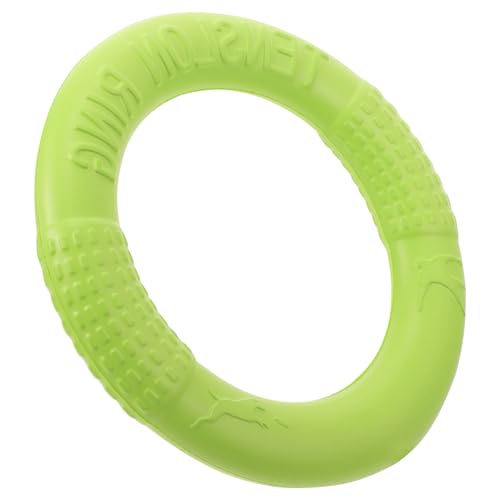 TOBBOMEY Hundespielzeug Trainingsring aus Langlebigem Eva Robustes Kauspielzeug und Apportierspiel für Kleine Mittlere und Große Hunde Sicherer Outdoor Wurf und Trainingsring für Hunde von TOBBOMEY
