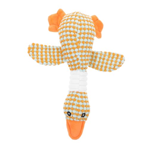 TOBBOMEY Pet Spielzeug Für Welpen Weiches Langlebiges Kauspielzeug Gänseform Für Zahnen Und Kauen Fördert Positive Verhaltensweisen Und Schützt Möbel von TOBBOMEY