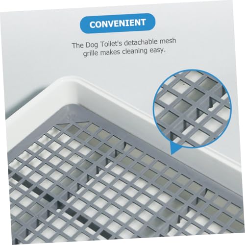 TOBBOMEY Hundetoilette Klein mit Abnehmbarem Einfach zu Reinigen Geruchsneutral Geeignet für Welpen und Kleine Hunde Innen rutschfest Pet Accessory Hunde Wc Training von TOBBOMEY