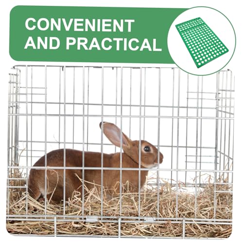 TOBBOMEY Kaninchenkäfig Bodenmatte mit Runden Löchern Isolierende Langlebige Kunststoff unterlage Sicherer Pfotenschutz Leicht zu Reinigen und Tragbar Grün für Hasenstall und Käfigboden TOBBOMEY Kaninchenkäfig Bodenmatte mit Runden Löchern Isolierende Langlebige Kunststoff unterlage Sicherer Pfotenschutz Leicht zu Reinigen und Tragbar Grün für Hasenstall und Käfigboden von TOBBOMEY