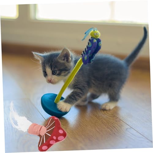 TOBBOMEY Katzenminze Katzen Plüsch Kaktusform Kauspielzeug für Kätzchen Indoor Katzen Beschäftigungsspielzeug zur Zahnung mit Natürlichem Katzenminze-duft Interaktives Kuscheltier von TOBBOMEY