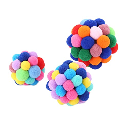 TOBBOMEY Katzenspielzeug Bunte Glocken Bälle mit Rassel für Katzen Interaktives für Kätzchen Trainingsspaß und Beschäftigungsspielzeug Zufällige Farbe Zufällige Farbe TOBBOMEY Katzenspielzeug Bunte Glocken Bälle mit Rassel für Katzen Interaktives für Kätzchen Trainingsspaß und Beschäftigungsspielzeug Zufällige Farbe Zufällige Farbe von TOBBOMEY