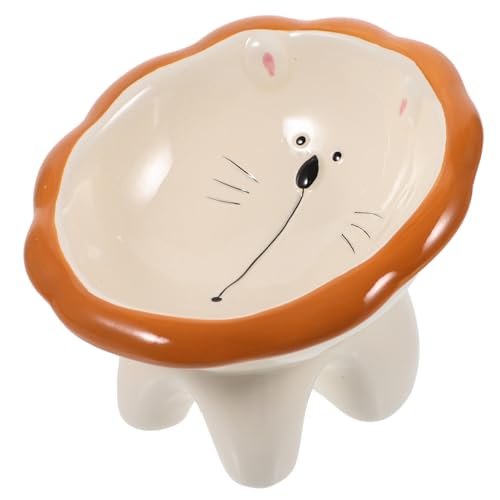 TOBBOMEY Keramiknapf Für Haustiere, Futternäpfe Für Hauskatzen, Erhöhte Katzenfutternäpfe, Ergonomische Katzenfutternäpfe, Katzennäpfe, Katzennäpfe Für Futter, Erhöhte Futternäpfe Für von TOBBOMEY