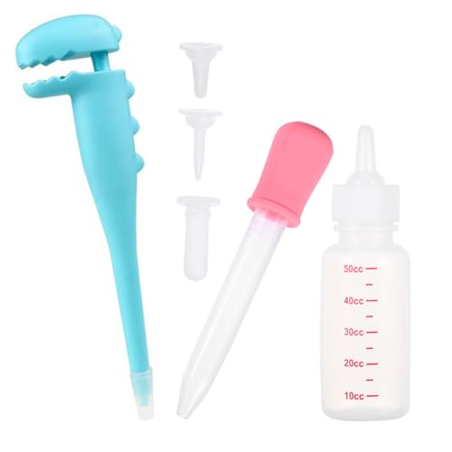TOBBOMEY Kitten Feeding Bottle mit Optimiertem Sauger für Milch und Medikamentengabe Kompakt Leicht für Neugeborene Kätzchen Welpen und Kleine Haustiere Unterwegs TOBBOMEY Kitten Feeding Bottle mit Optimiertem Sauger für Milch und Medikamentengabe Kompakt Leicht für Neugeborene Kätzchen Welpen und Kleine Haustiere Unterwegs von TOBBOMEY