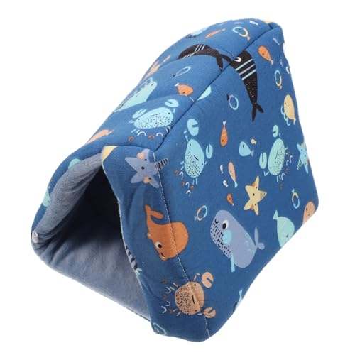 TOBBOMEY Kleintier Kuschelhöhle aus Baumwolle Warmes Versteck für Hamster Igel Kaninchen Winterbett für Kleine Haustiere Atmungsaktiv und Langlebig von TOBBOMEY
