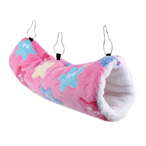 TOBBOMEY Kleintier Kuscheltunnel Hängematte aus Weichem Plüsch Warmes Nest für Hamster Meerschweinchen und Kleine Haustiere Geeignet Leicht und Gemütlich TOBBOMEY Kleintier Kuscheltunnel Hängematte aus Weichem Plüsch Warmes Nest für Hamster Meerschweinchen und Kleine Haustiere Geeignet Leicht und Gemütlich von TOBBOMEY