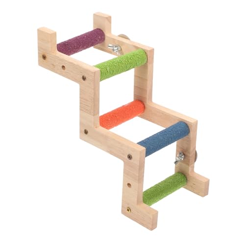 TOBBOMEY Papageienleiter-Spielzeug Aus Naturholz Für Vögel Im Innenbereich Für Unzertrennliche Und Papageien Kletter- Und Beißfunktionen TOBBOMEY Papageienleiter-Spielzeug Aus Naturholz Für Vögel Im Innenbereich Für Unzertrennliche Und Papageien Kletter- Und Beißfunktionen von TOBBOMEY