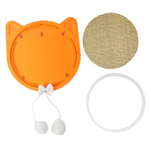 TOBBOMEY Kratzbrett für Katzen aus Sisal Robustes Katzen kratzpad zur Krallenpflege und Beschäftigung Katzenspielzeug in Ansprechender Form Schützt Möbel vor Kratzschäden Zufällige Farbe von TOBBOMEY