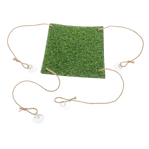 TOBBOMEY Künstliches Gras Hängematte für Reptilien Kletternetz für Kleine Haustiere zu Installieren für Innen und Außenbereiche Quadratisch TOBBOMEY Künstliches Gras Hängematte für Reptilien Kletternetz für Kleine Haustiere zu Installieren für Innen und Außenbereiche Quadratisch von TOBBOMEY