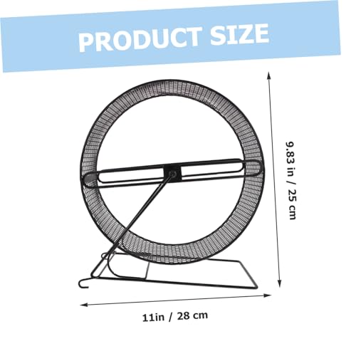 TOBBOMEY Leises Hamster Laufrad Stabilem Ständer Verschleißfest und Rostfrei Geeignet für Hamster Eichhörnchen Igel und Andere Kleintiere Training von TOBBOMEY