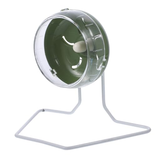 TOBBOMEY Stummes Spinnrad für Hamster leises Laufspielzeug für Kleintiere sicheres Anti-Rutsch-Rad platzsparender Ständer TOBBOMEY Stummes Spinnrad für Hamster leises Laufspielzeug für Kleintiere sicheres Anti-Rutsch-Rad platzsparender Ständer von TOBBOMEY