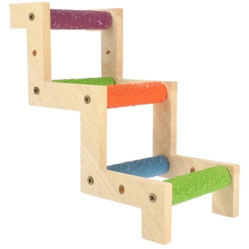 TOBBOMEY Z- Vogelleiter Aus Holz Kletterbrücke Für Papageien Und Hamster Spielzeug Für Kleine Und Mittelgroße Vögel Robust Und Sicher Für Langfristigen Gebrauch Für Käfige TOBBOMEY Z- Vogelleiter Aus Holz Kletterbrücke Für Papageien Und Hamster Spielzeug Für Kleine Und Mittelgroße Vögel Robust Und Sicher Für Langfristigen Gebrauch Für Käfige von TOBBOMEY