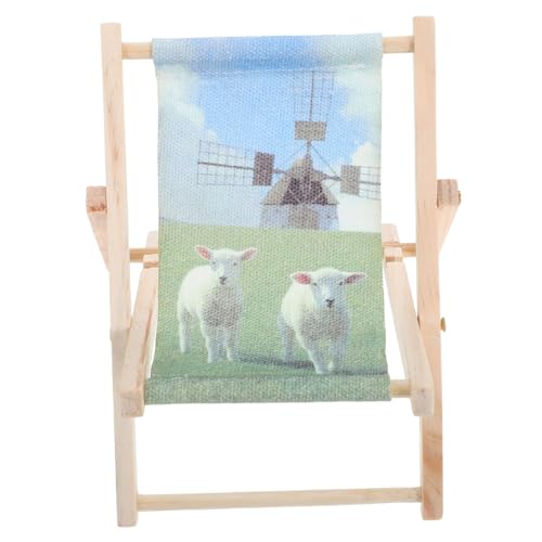 TOBBOMEY Little Pet Strandkorb Hamsterversteck Gaming Telefonhalter Telefonstuhlhalter Hamsterzubehör Spielzeug Hamster Miniatursofa Strandkorbkäfig Hamsterbett Hamsterrattenspielzeug von TOBBOMEY