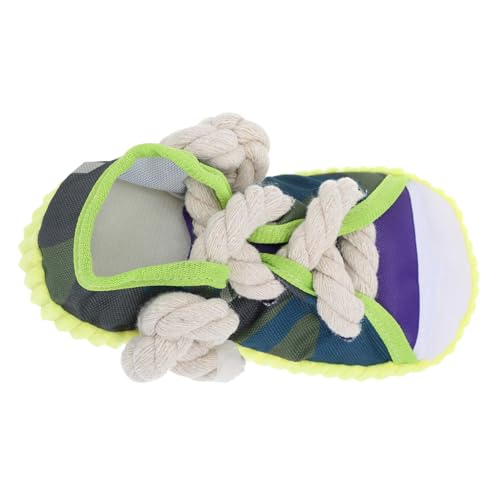 TOBBOMEY Lustiges Quietschspielzeug für Hunde Robustes Schleiffestes Schuhform Kauspielzeug mit Quietschfunktion Tragbar und Interaktiv für Kleine und Mittlere Haustiere für Drinnen und von TOBBOMEY