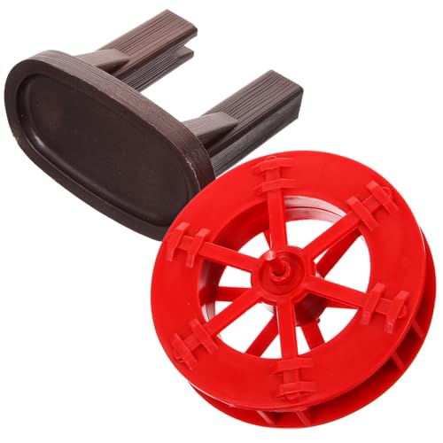 TOBBOMEY Micro Water Wheel Kunststoff Deko DIY Wasserfallbrunnen Zubehör für Teich Aquarium und Pflanzendekoration Langlebig Robust und Realistisch Gestaltet von TOBBOMEY