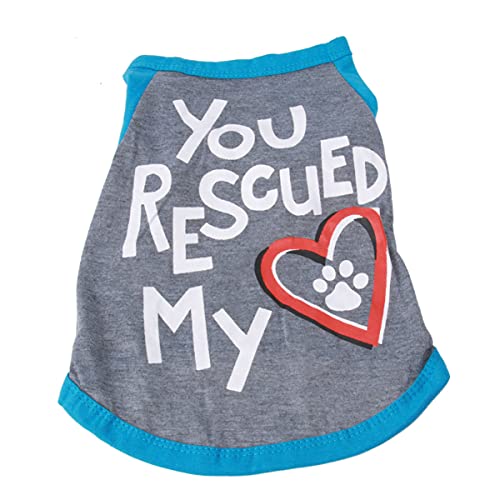 TOBBOMEY Fashion Hundekleidung Für Kleine Hunde Stilvolles Frühlings- Sommer-Outfit Für Hunde Und Welpen Blau Atmungsaktiv Und Bequem Für Alltag Und Besondere Anlässe von TOBBOMEY