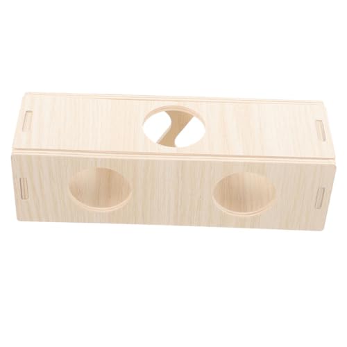 TOBBOMEY Natürliches Holz Hamster Tunnel Versteck mit Glatter Oberfläche Sicherer Rückzugsort für Zwerghamster Meerschweinchen und Kleine Haustiere Geräumiges Design für Gehege und Nest TOBBOMEY Natürliches Holz Hamster Tunnel Versteck mit Glatter Oberfläche Sicherer Rückzugsort für Zwerghamster Meerschweinchen und Kleine Haustiere Geräumiges Design für Gehege und Nest von TOBBOMEY