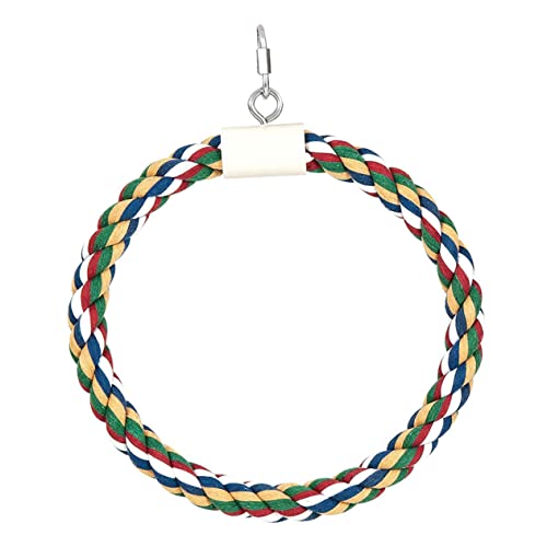 TOBBOMEY Papagei Spielzeug Vogel Spielzeug für Nymphensittiche Sittiche Vögel Baumwolle Seil Schaukel Design TOBBOMEY Papagei Spielzeug Vogel Spielzeug für Nymphensittiche Sittiche Vögel Baumwolle Seil Schaukel Design von TOBBOMEY