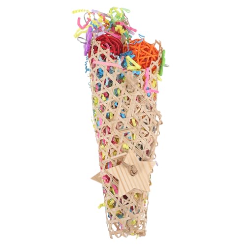 TOBBOMEY Pet Bird Hanging Toy Kauspielzeug Für Vögel Hängendes Spielzeug Beschäftigung Und Dekoration Im Vogelkäfig Sicherem Material Gefertigt von TOBBOMEY