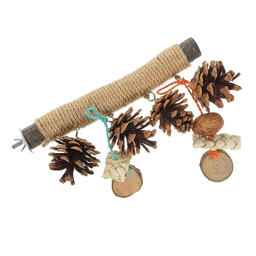 TOBBOMEY Parrot Chewing Perch Stand Spielzeug Für Vögel Lange Kauspielzeuge Für Papageien Und Wellensittiche Fördert Spielspaß Und Zahnpflege TOBBOMEY Parrot Chewing Perch Stand Spielzeug Für Vögel Lange Kauspielzeuge Für Papageien Und Wellensittiche Fördert Spielspaß Und Zahnpflege von TOBBOMEY