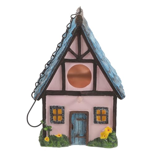 TOBBOMEY Vogelhaus Aus Harz Dekoratives Hängendes Vogelhäuschen Für Garten Und Terrasse Wetterfestes Futterhaus Für Wildvögel Schützendes Winternest Einfach Aufzuhängen TOBBOMEY Vogelhaus Aus Harz Dekoratives Hängendes Vogelhäuschen Für Garten Und Terrasse Wetterfestes Futterhaus Für Wildvögel Schützendes Winternest Einfach Aufzuhängen von TOBBOMEY