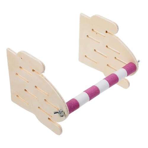 TOBBOMEY Papageienstand Aus Stabiler Vogelbarsch Für Sittiche Und Mittelgroße Papageien Multifunktionale Trainings Und Spielstation Für Vögel Für Tisch Käfig Und Fensterbank TOBBOMEY Papageienstand Aus Stabiler Vogelbarsch Für Sittiche Und Mittelgroße Papageien Multifunktionale Trainings Und Spielstation Für Vögel Für Tisch Käfig Und Fensterbank von TOBBOMEY