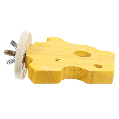 TOBBOMEY Papageienständer Spielzeug, Sittichspielzeug, Sittichzubehör, Vogelkäfigständer, Nur Vogelständer, Sitzstangenspielzeug, Vogelspielplatz, Sittichstangen, Naturholzplattform, von TOBBOMEY