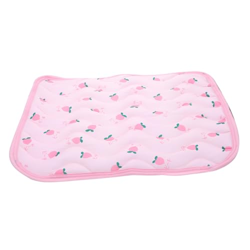 TOBBOMEY Pet Cooling Mat mit Fruchtmuster Atmungsaktive Leichte Kühlmatte für Katzen und Hunde Faltbare Weiche Schlafunterlage Komfortable Haustiermatte für Heiße Sommertage von TOBBOMEY