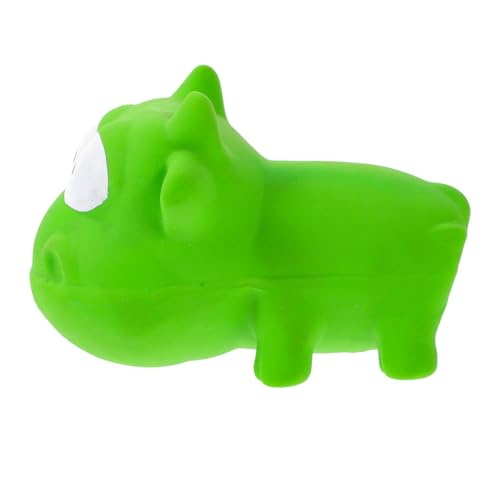 TOBBOMEY Quietschendes Hundespielzeug Kleines bis Großes Robustes Kauspielzeug für Hunde Vielseitig zum Kauen und Training Lebensechtes Grünes Rind Design für Mehr Spaß und Bewegung von TOBBOMEY